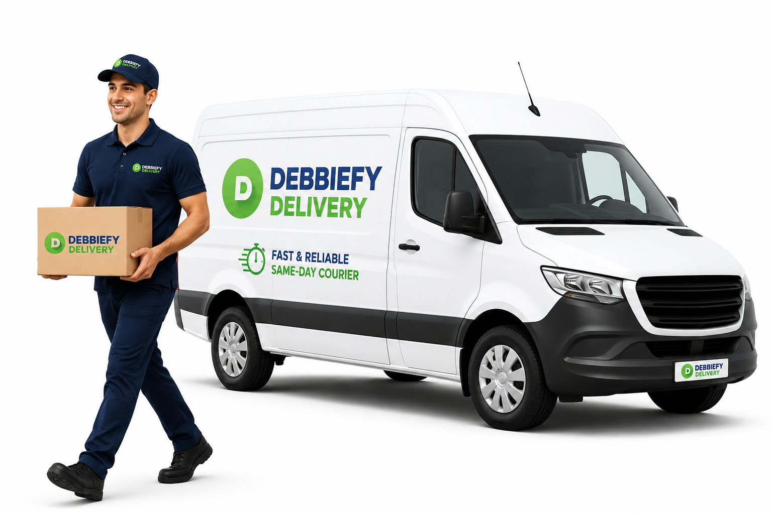 Debbiefy Delivery courier van in Toronto